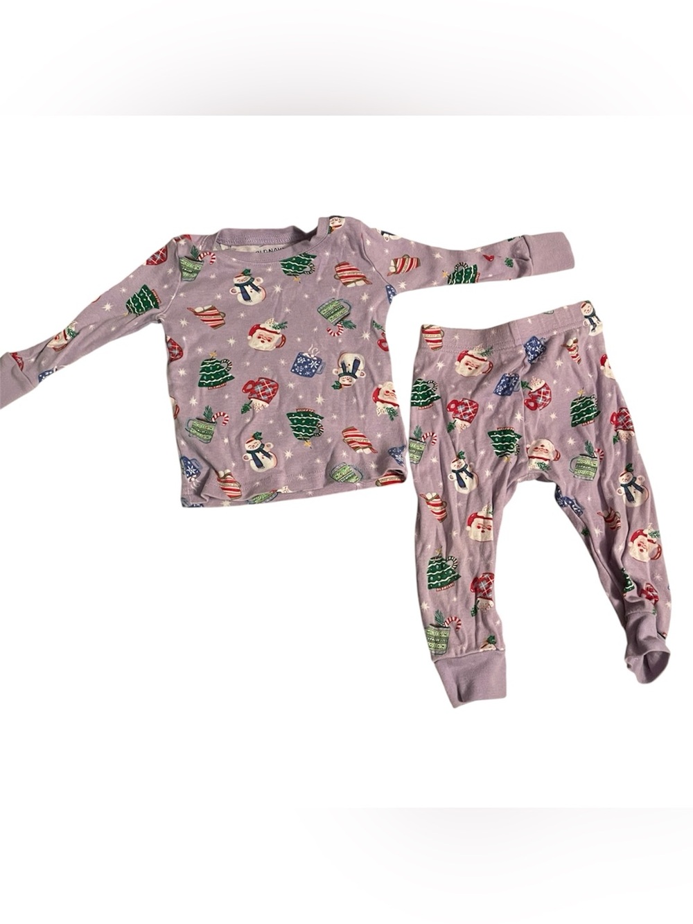 Kids Lavender Christmas Pajama Set